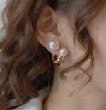 Stylish Twin Pearl Gold ( Plated Accessories) - Image 3