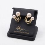 Stylish Twin Pearl Gold ( Plated Accessories)